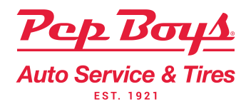 PB Auto Service Tires Logo Stacked Red EST 5