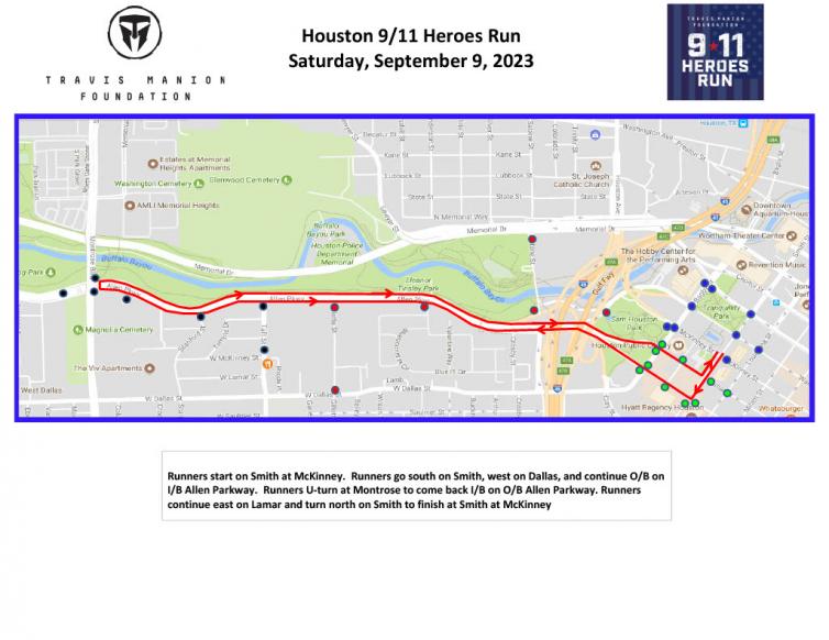 2023 Houston Heroes Run Course Map 11024 1